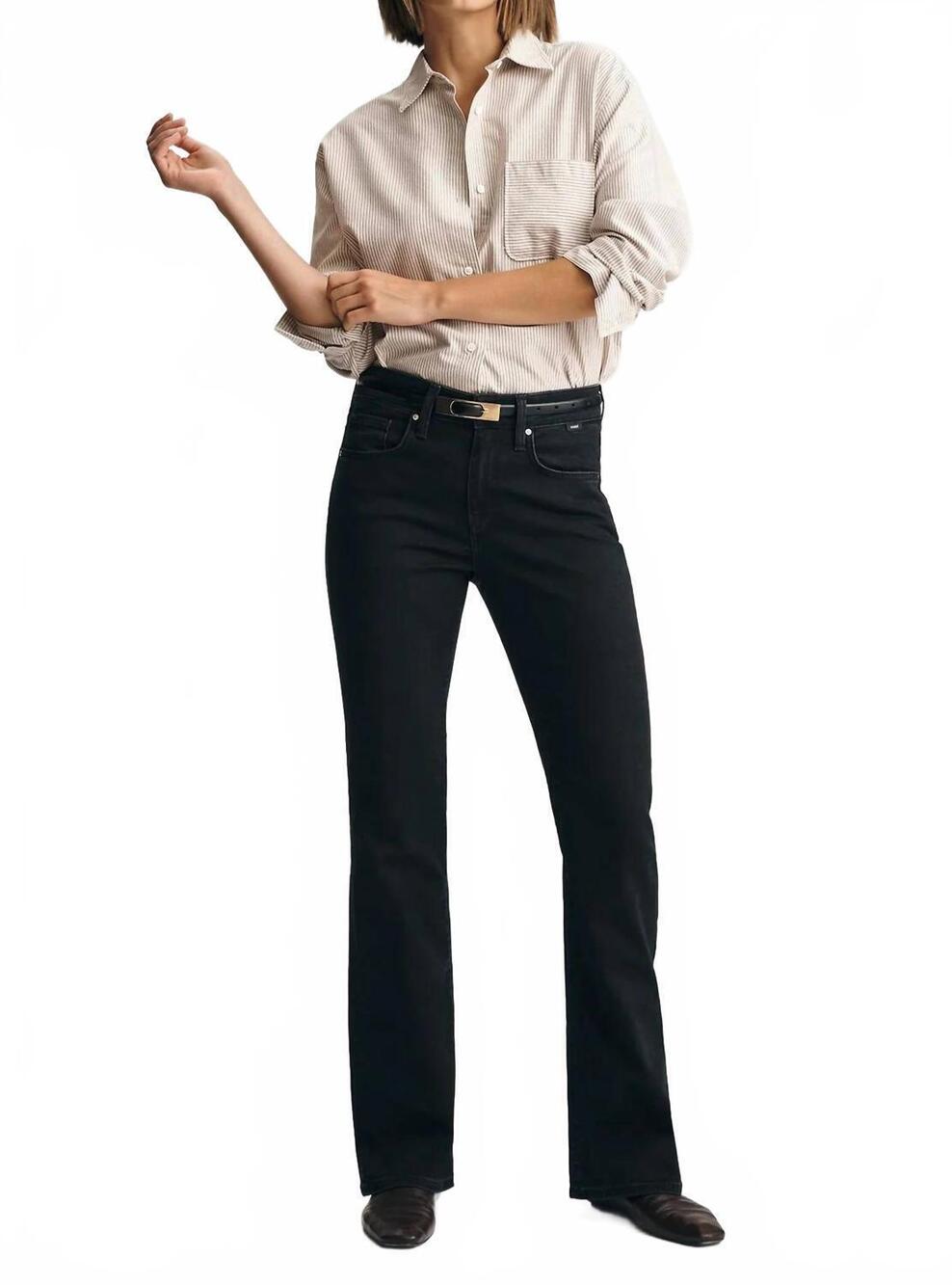 NEW MAVI vicky mid-rise denim jeans in black